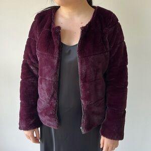 Faux Fur Jacket S